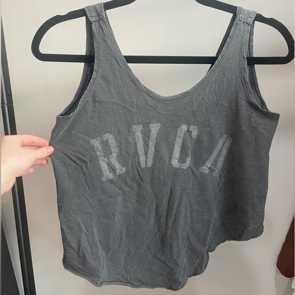 RVCA Grey Faded Tank Top XS - Picture 3 of 3